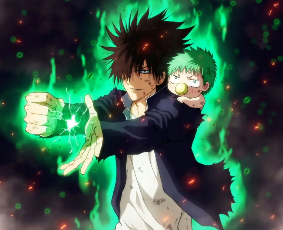 Adegan menarik dari anime Beelzebub