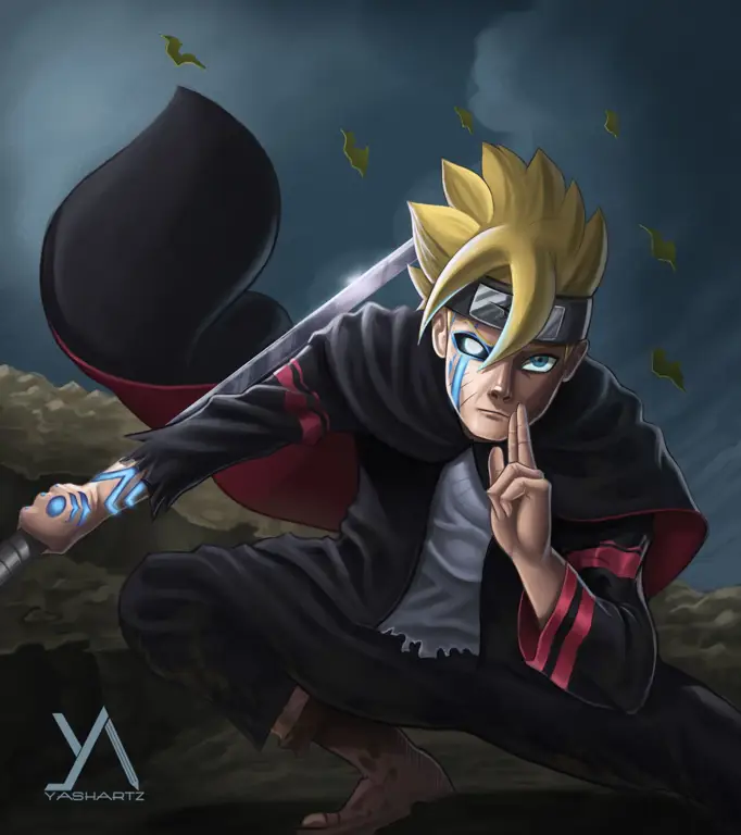 Adegan menegangkan dari anime Boruto