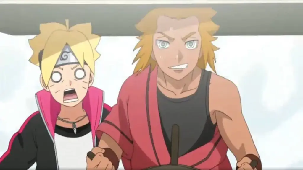 Screenshot adegan menarik dari anime Boruto episode 24