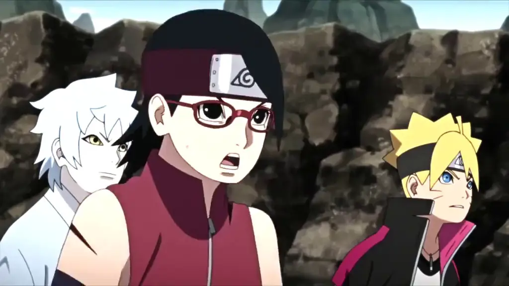 Screenshot adegan menarik dari Boruto episode 91