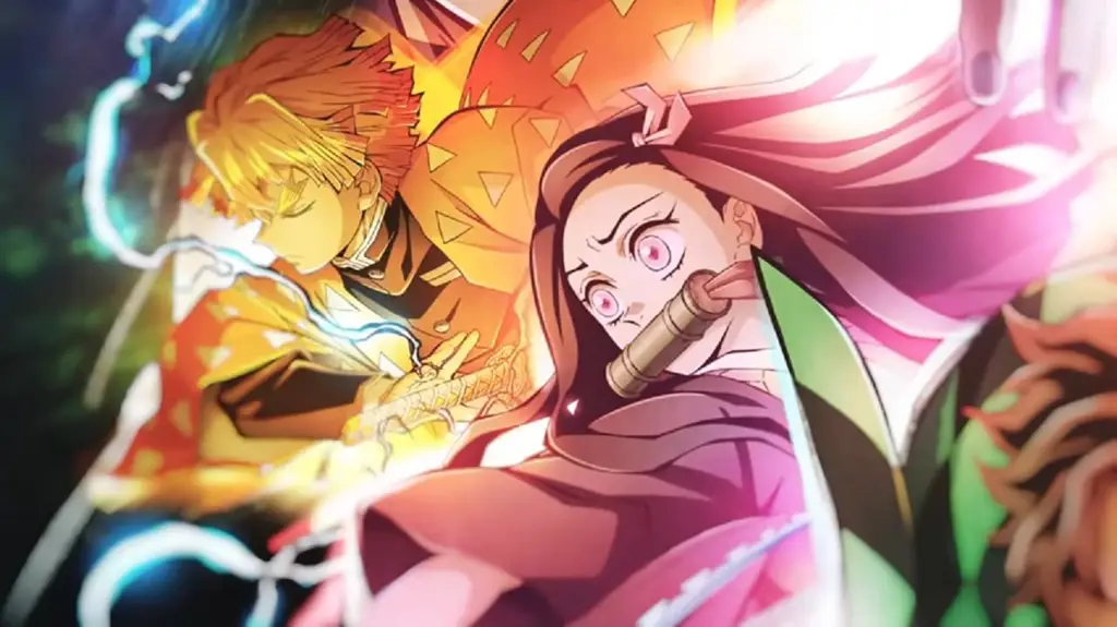 Momen Seru di Kereta Mugen Adegan menegangkan dari Kimetsu no Yaiba: Mugen Train
