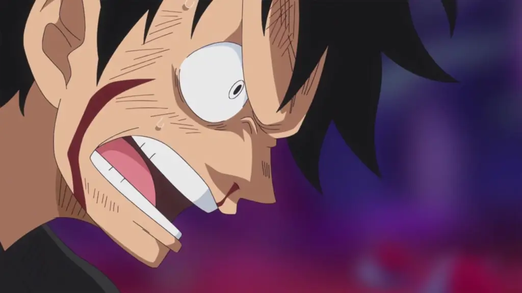 Screenshot One Piece Episode 864 yang menampilkan adegan pertarungan seru.