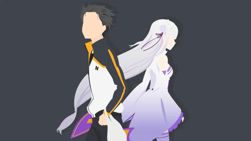 Subaru dan Emilia dalam Re:Zero