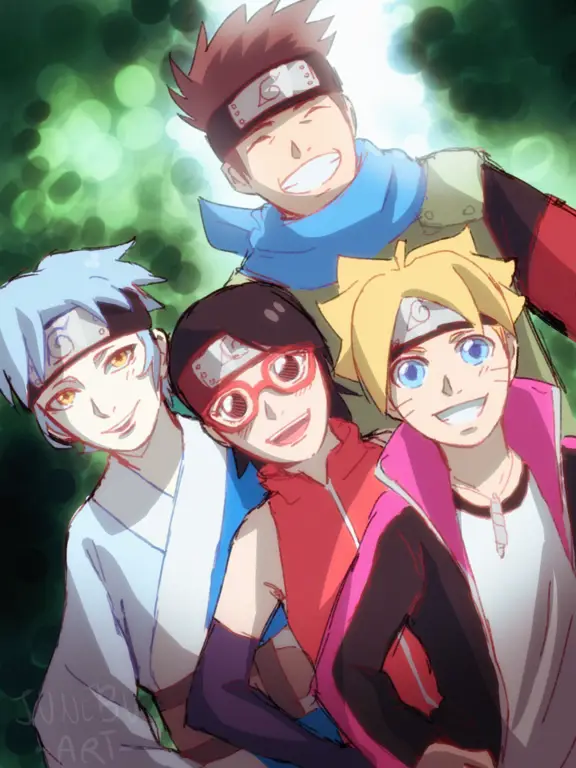 Gambar adegan menarik dari anime Boruto