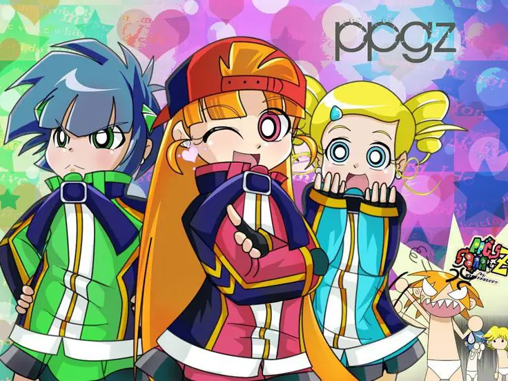 Gambar para karakter Powerpuff Girls Z