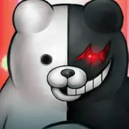 Gambar Monokuma di dalam kelas