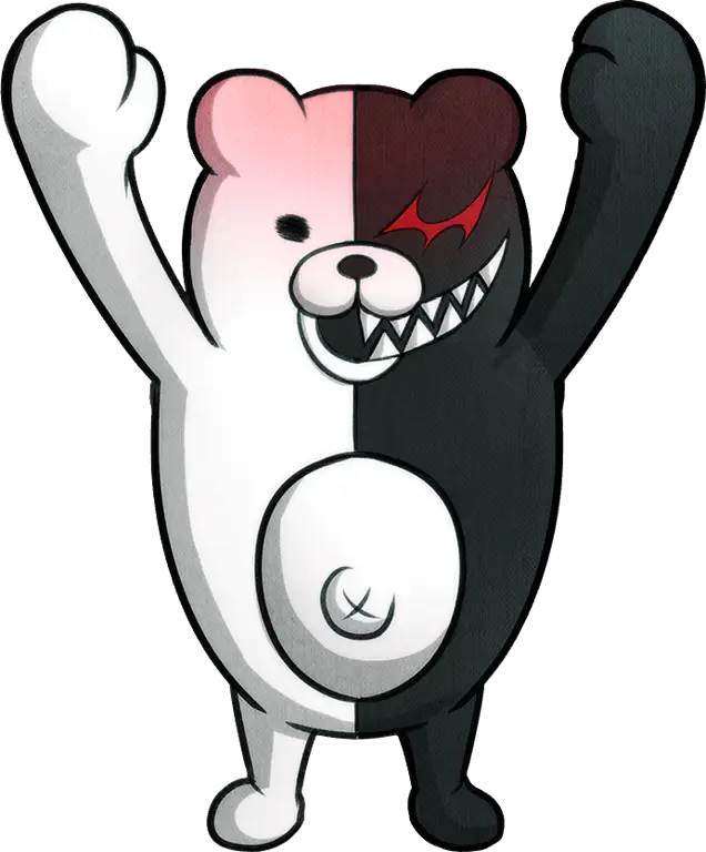 Gambar Monokuma, beruang maskot yang jahat