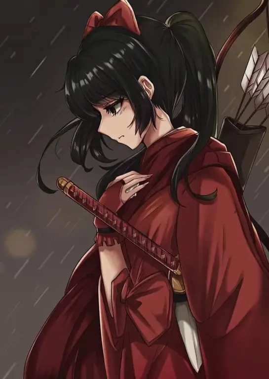 Gambar Moroha, anak Inuyasha, dengan gaya fanart