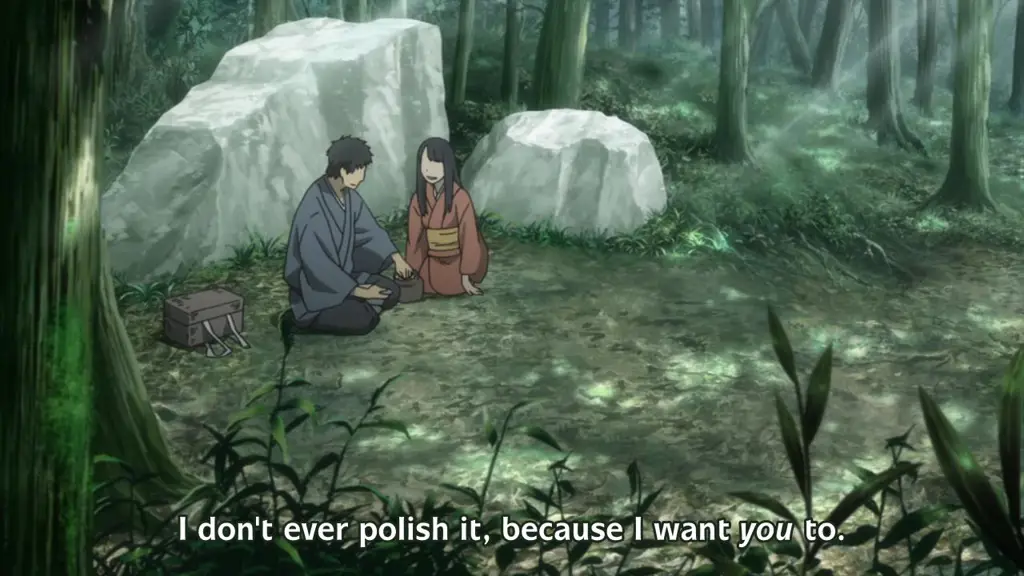 Makhluk mistis Mushi dalam anime Mushishi Zoku Shou