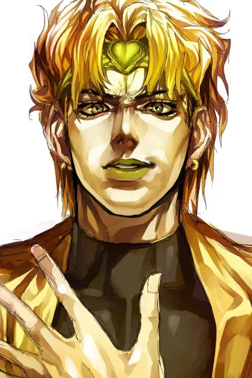 Gambar Dio Brando, musuh utama dalam serial Jojo