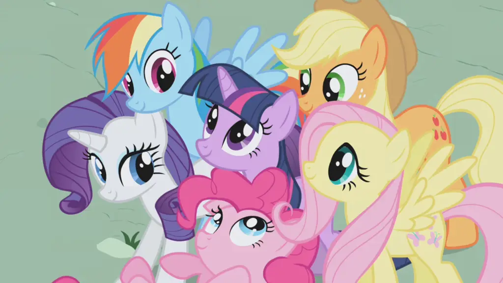 Gambar My Little Pony Friendship is Magic dengan sentuhan anime