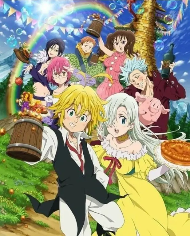 Gambar adegan dari season pertama Nanatsu no Taizai