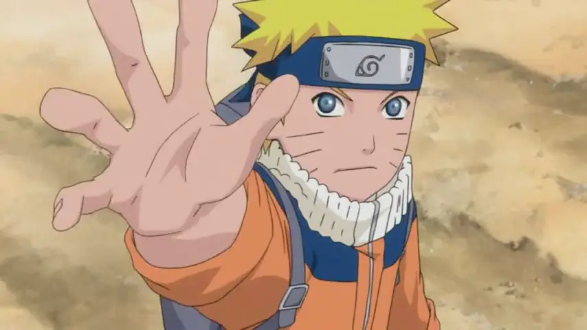 Screenshot adegan Naruto dengan resolusi 480p