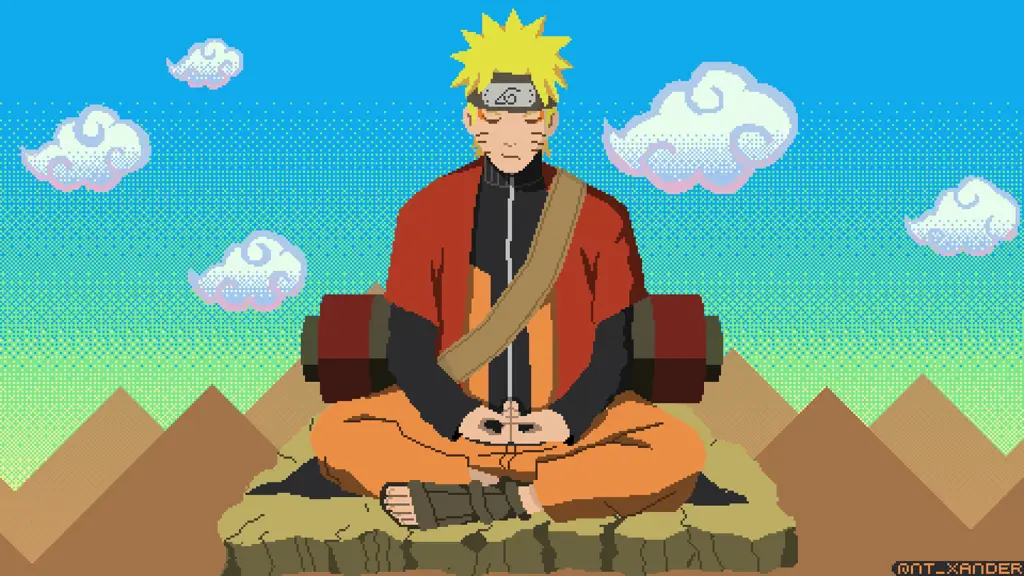 Naruto berlatih keras untuk menjadi ninja yang kuat