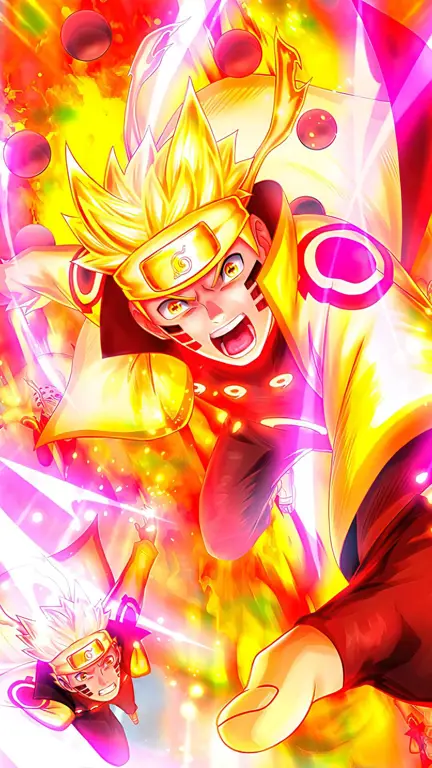 Gambar Naruto dalam Sage Mode