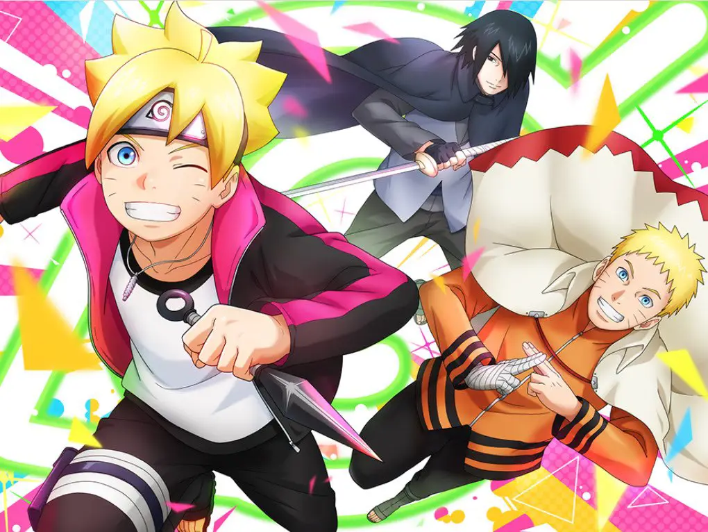 Naruto dan Boruto dalam episode pertama Naruto Gaiden