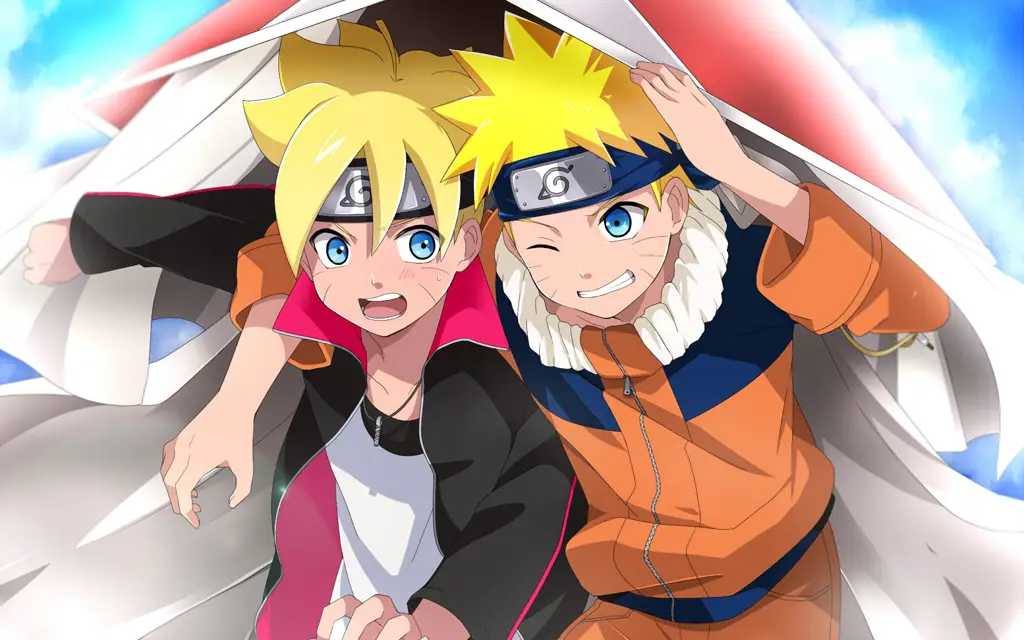 Naruto dan Boruto bersama-sama