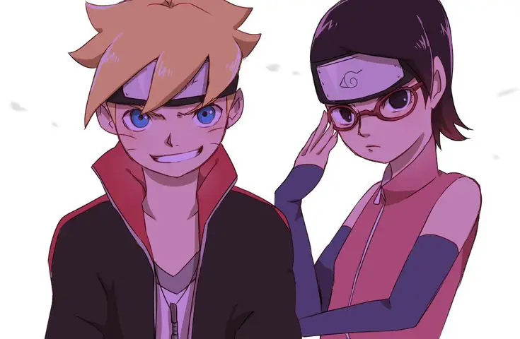 Gambar Naruto dan Boruto bersama