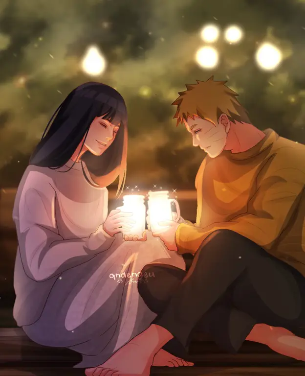 Gambar Naruto dan Hinata bersama