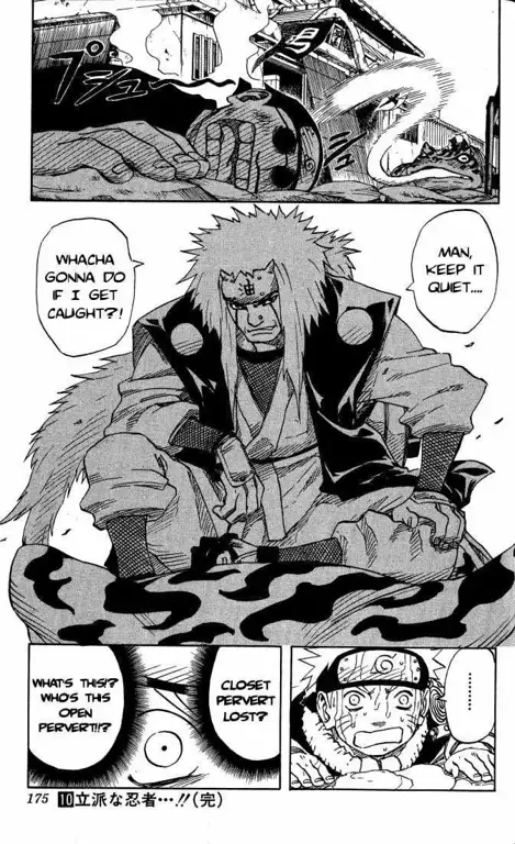 Naruto dan Jiraiya berlatih bersama