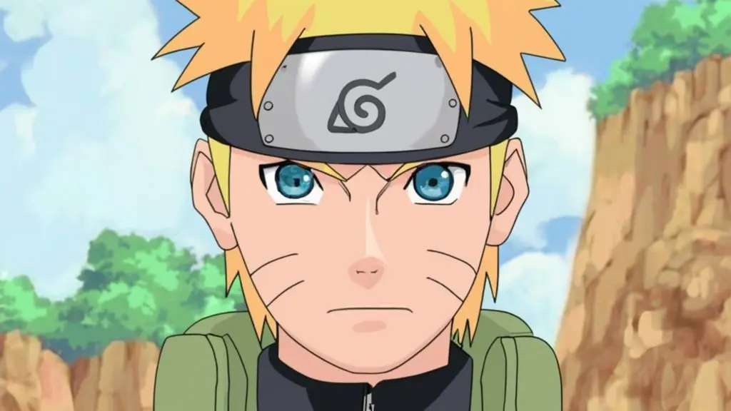 Screenshot dari Naruto Shippuden episode 485 yang menampilkan adegan pertarungan Sasuke dan Naruto