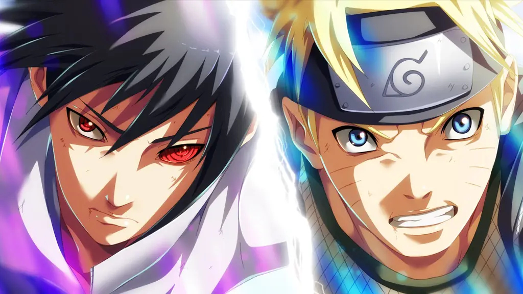 Naruto dan Sasuke, dua sahabat sekaligus saingan Gambar Naruto dan Sasuke