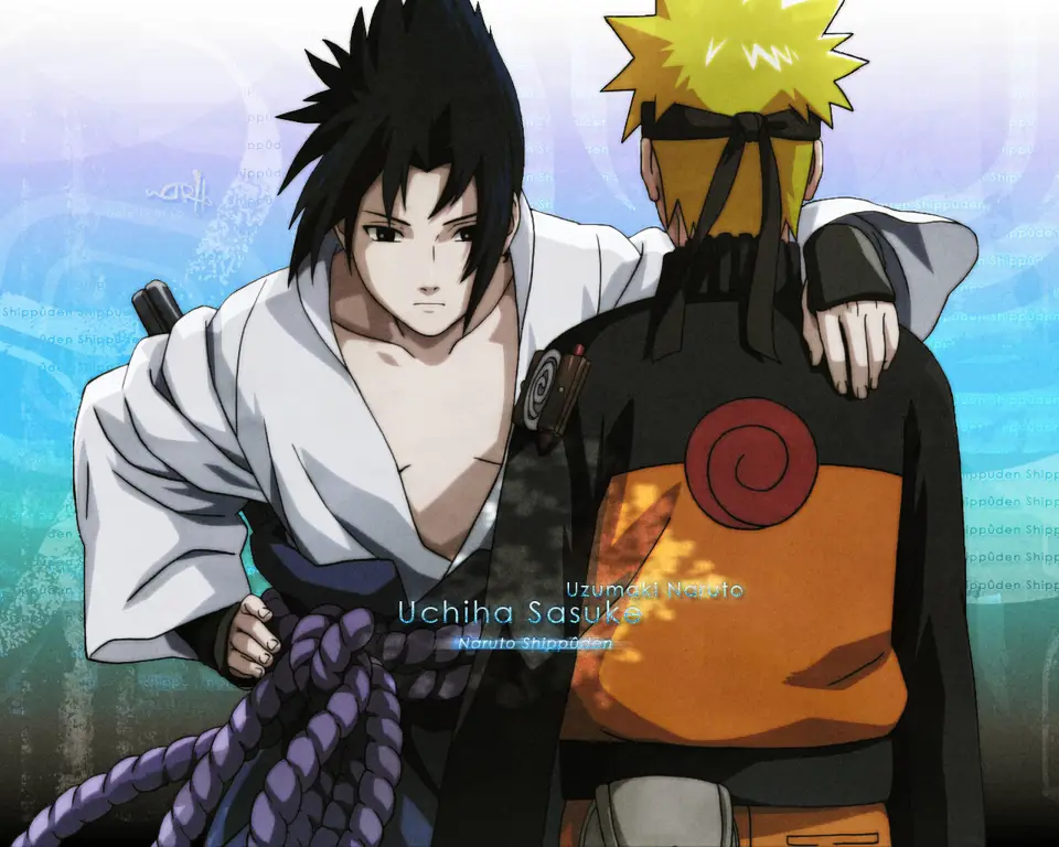 Naruto dan Sasuke: Persahabatan dan Persaingan Gambar Naruto dan Sasuke