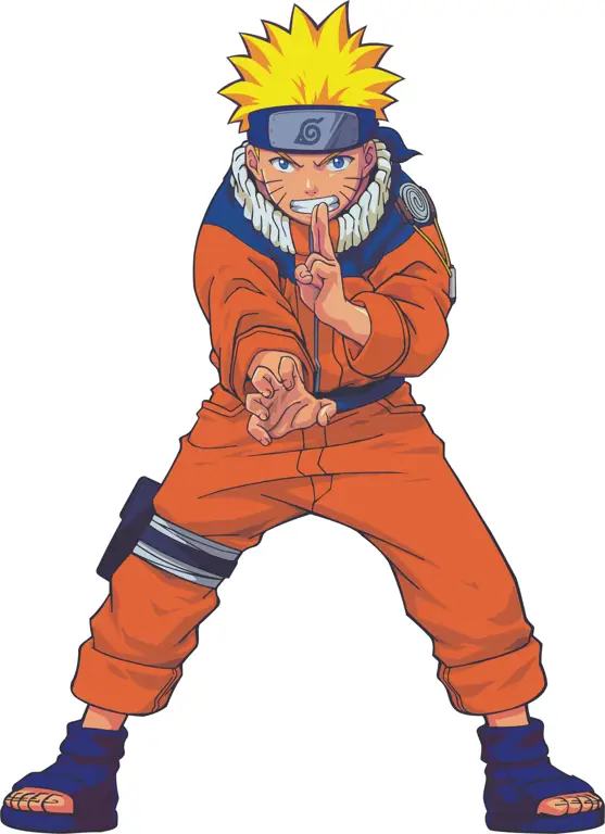 Naruto dan Teman-Temannya Ilustrasi Naruto dan teman-temannya