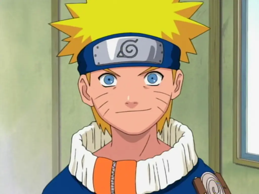 Naruto di episode pertama Naruto Uzumaki kecil yang ceria