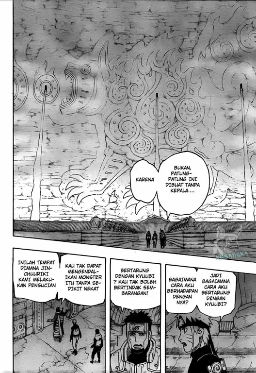 Screenshot adegan seru dari Naruto episode 496