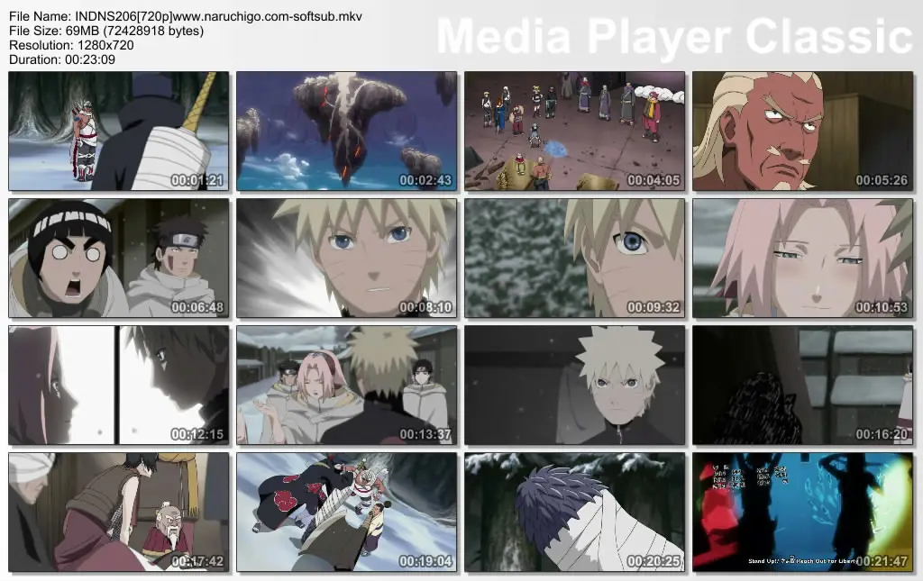Gambar adegan penting dari Naruto episode 615