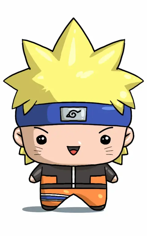 Gambar Naruto kecil bergaya Gomunime