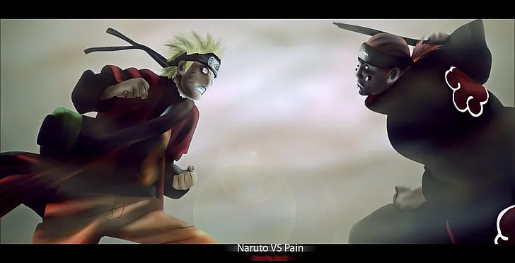 Naruto melawan Pain: Sebuah Pertarungan Legendaris Adegan anime Naruto melawan Pain