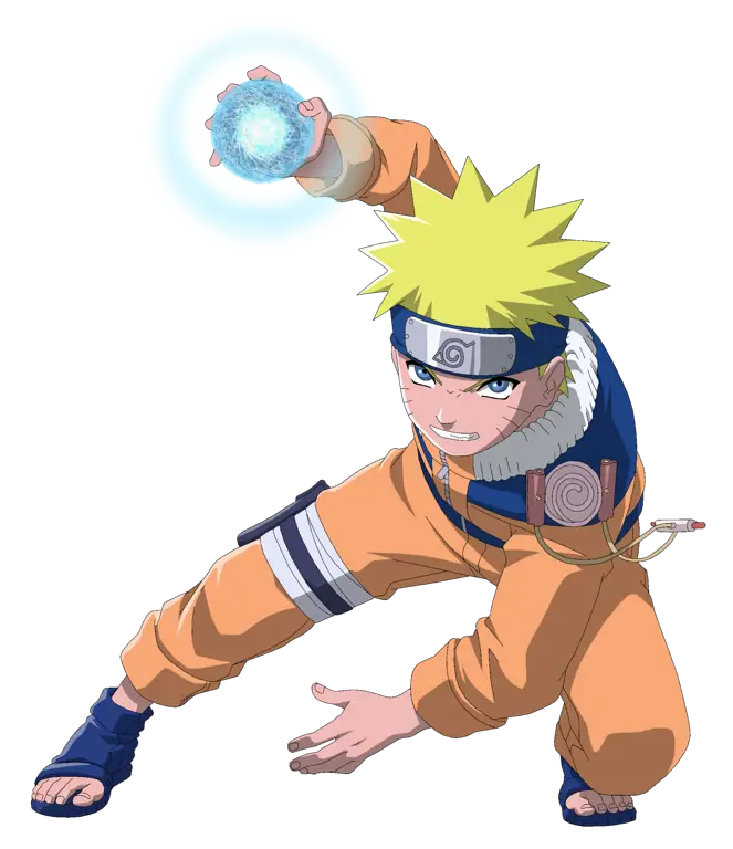 Naruto menggunakan Rasengan