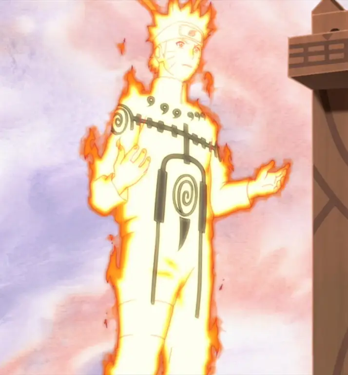 Naruto dalam mode chakra Kurama