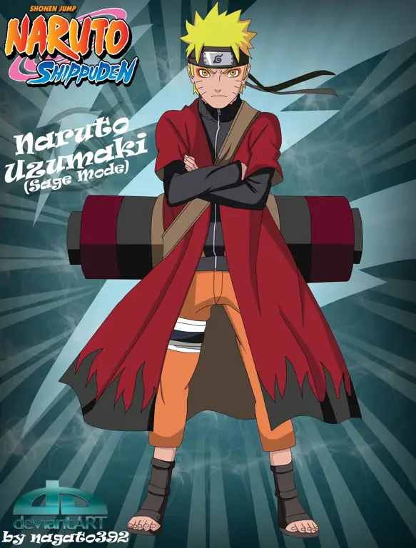 Naruto menggunakan Sage Mode