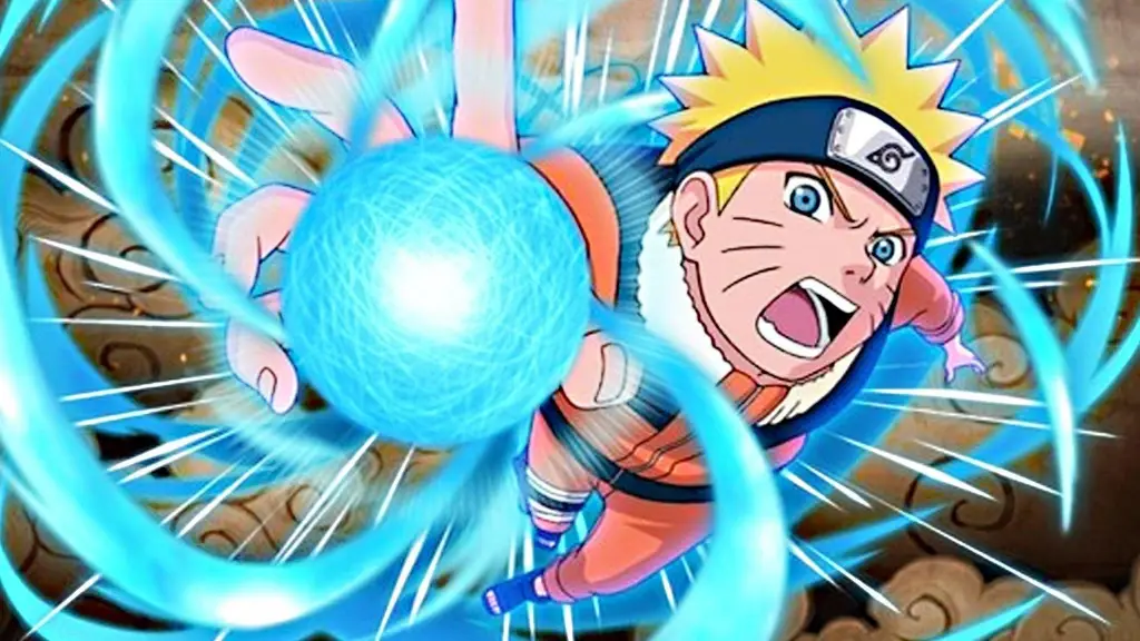 Naruto menggunakan Rasengan