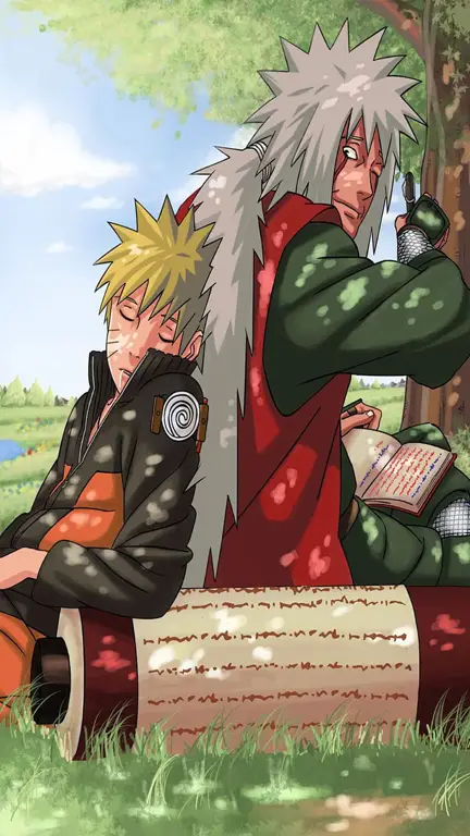 Naruto dan Jiraiya bersama