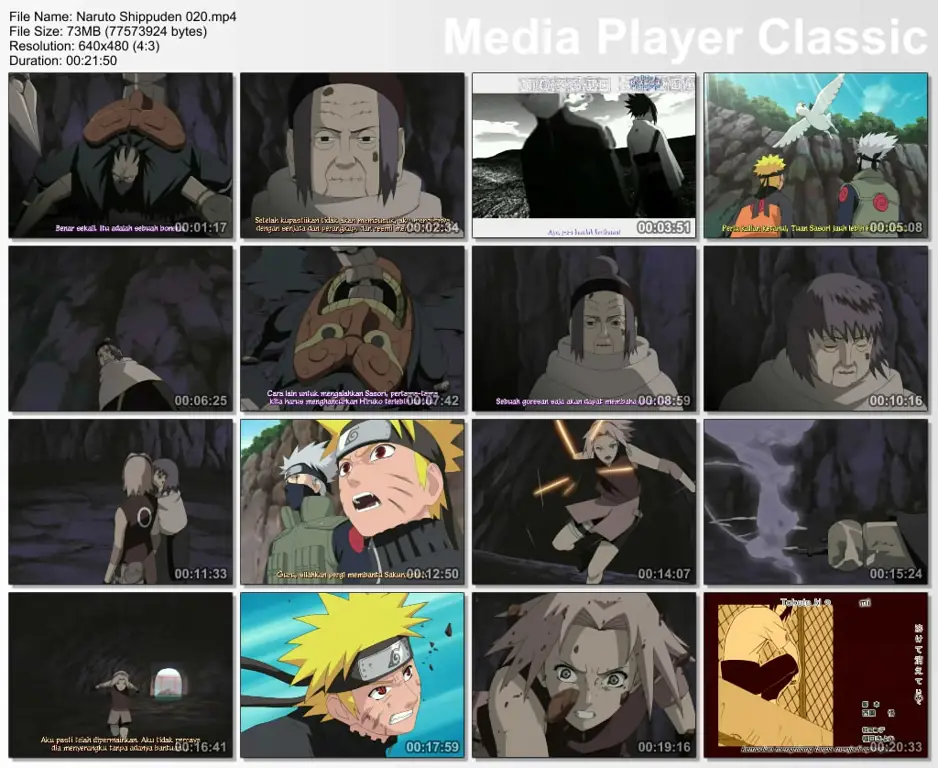 Gambar cuplikan Naruto Shippuden episode 20