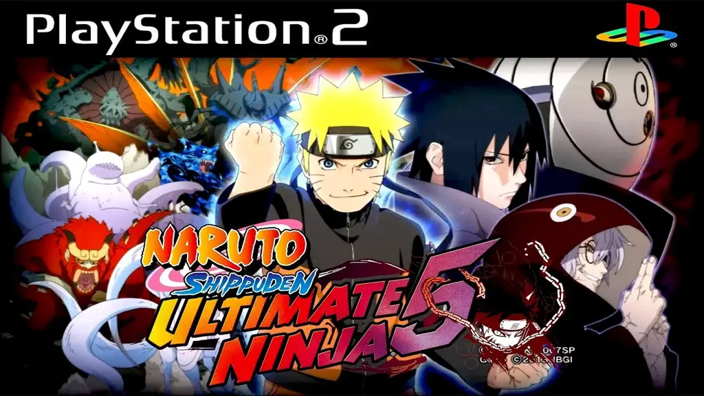 Gambar gameplay Naruto Ultimate Ninja di PS2