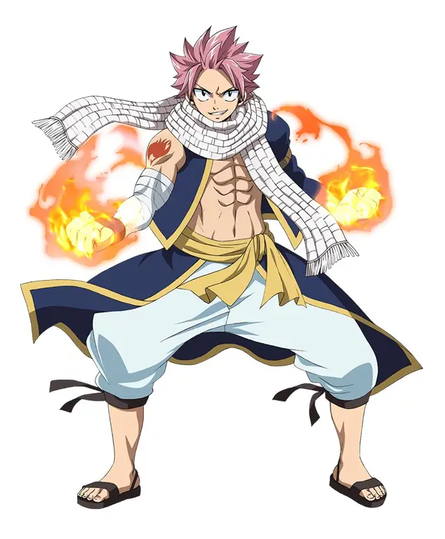 Gambar Natsu Dragneel dalam film Fairy Tail: Dragon Cry