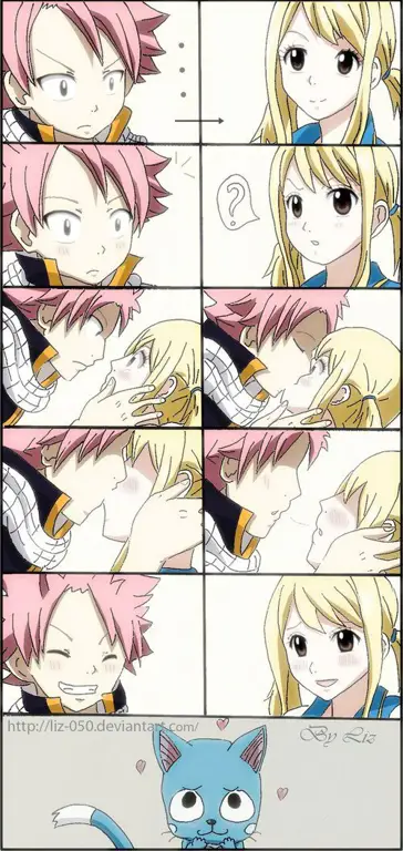 Gambar Natsu dan Lucy dari Fairy Tail