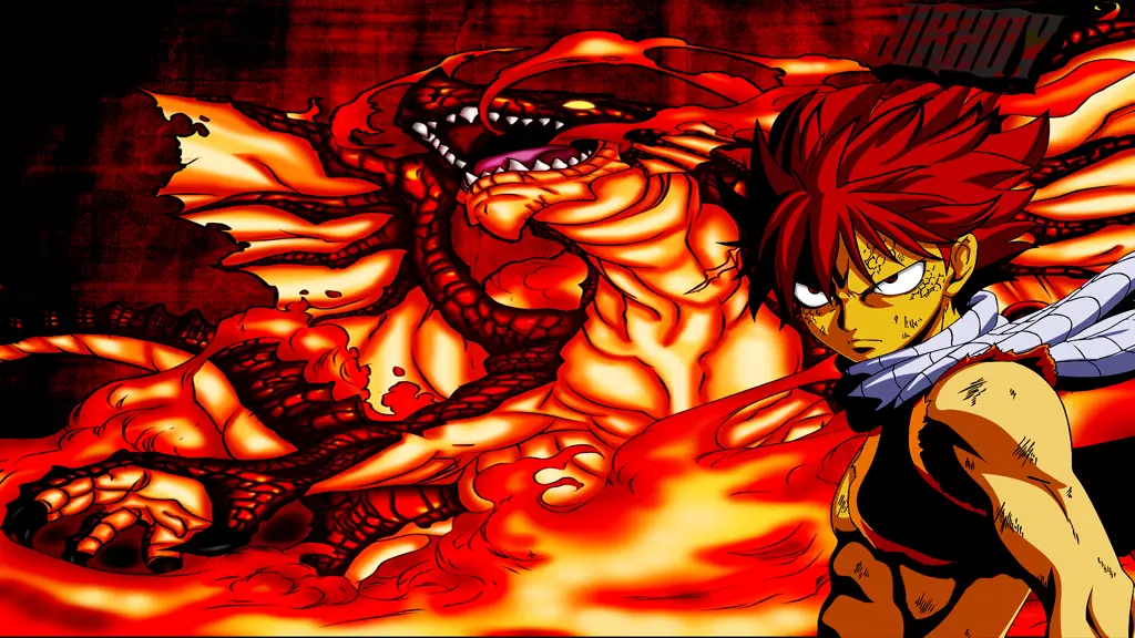 Gambar Natsu Dragneel, karakter utama Fairy Tail