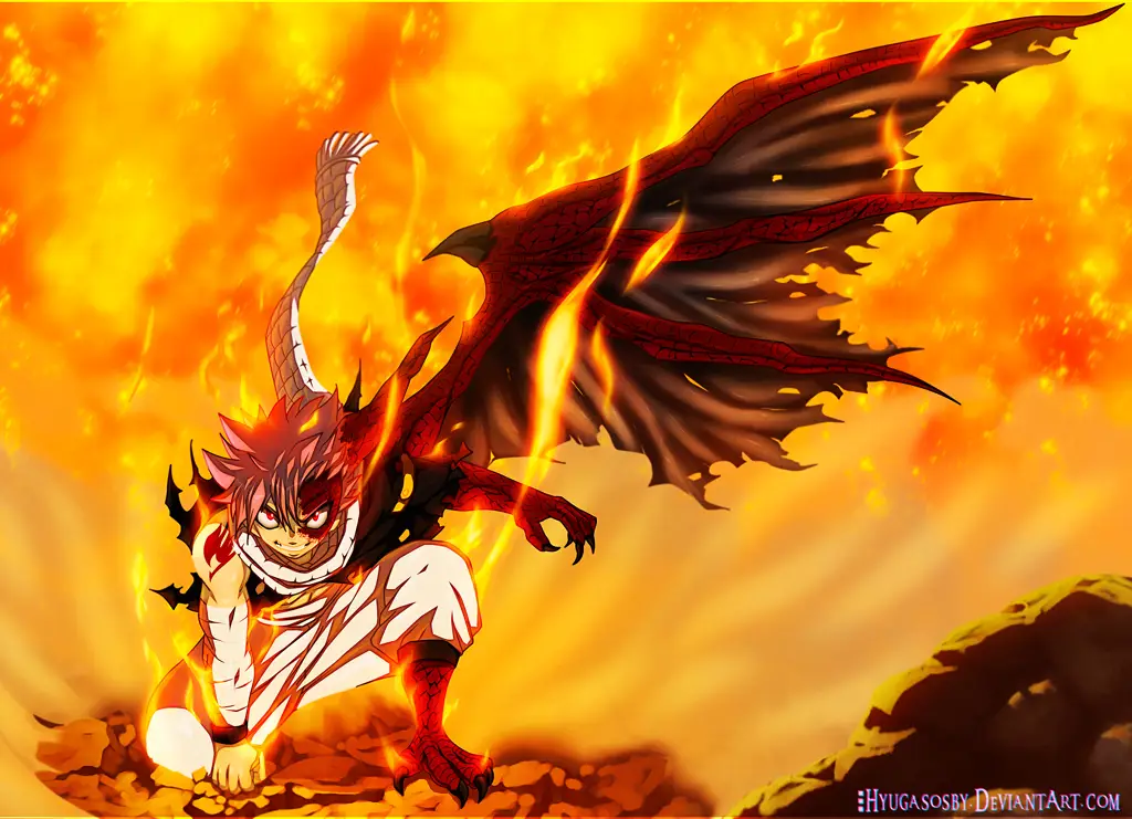 Gambar Natsu Dragneel, tokoh utama Fairy Tail