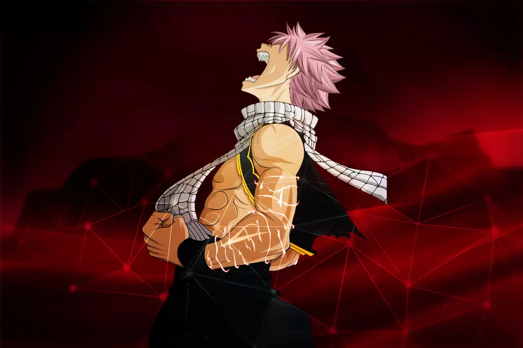 Gambar Natsu Dragneel, karakter utama Fairy Tail