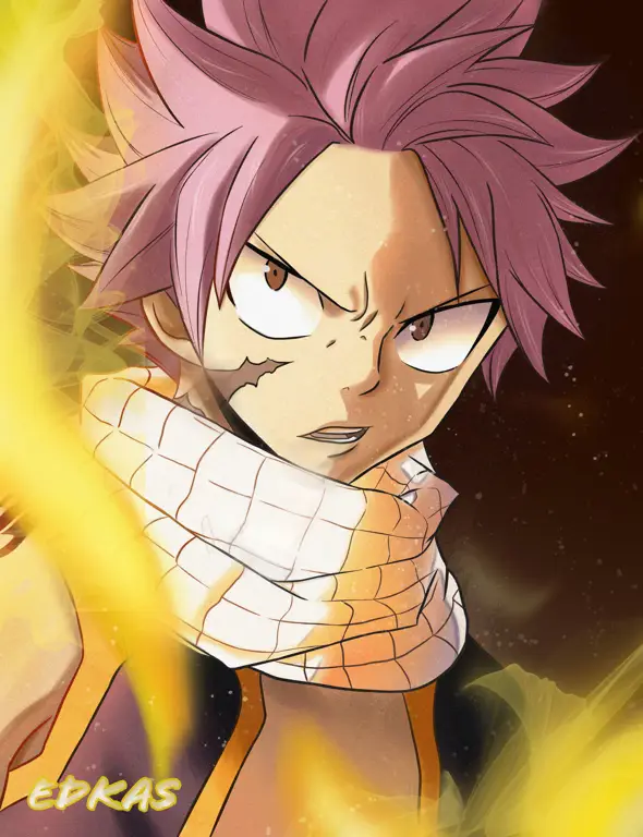 Natsu Dragneel, salah satu karakter utama Fairy Tail