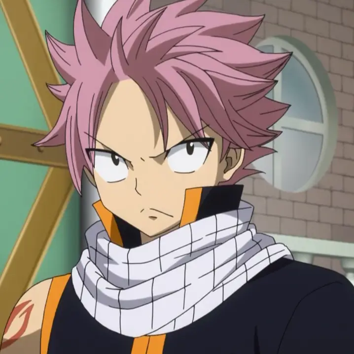 Gambar Natsu Dragneel dalam anime Fairy Tail