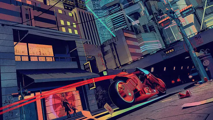 Ilustrasi kota Neo-Tokyo di anime Akira