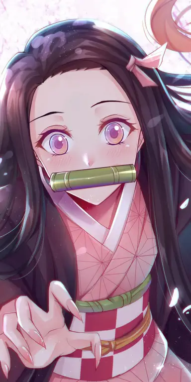 Nezuko, adik perempuan yang berubah menjadi iblis Gambar Nezuko Kamado, adik Tanjiro
