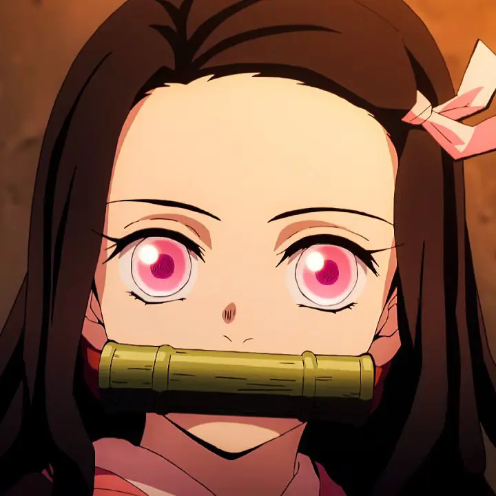 Nezuko Kamado dalam episode 8 Kimetsu no Yaiba